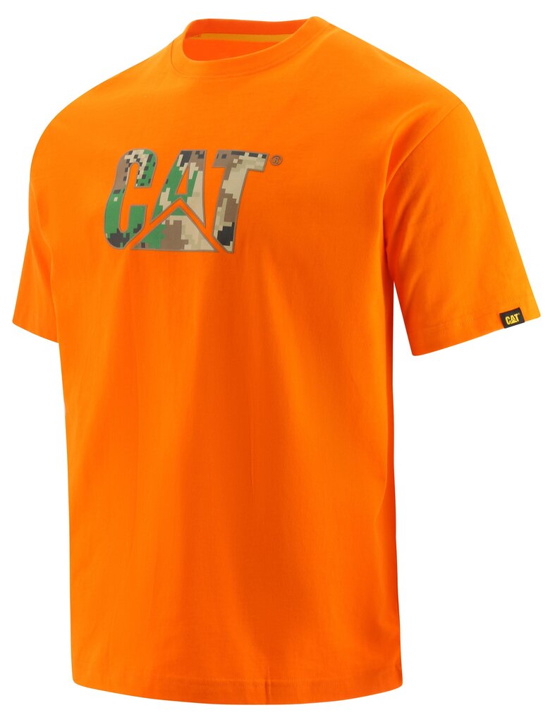 Marškinėliai vyrams Cat 1510305, oranžiniai kaina ir informacija | Vyriški marškinėliai | pigu.lt