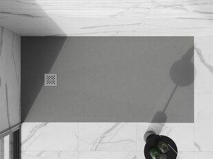 Прямоугольный душевой поддон Mexen Stone+ с сифоном, Серый, 200x80,90,100 см цена и информация | Душевые поддоны | pigu.lt
