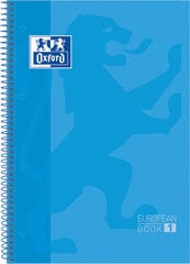 Записная книжка Oxford European Book, бирюзовая, A4, 5 шт. цена и информация | Тетради и бумажные товары | pigu.lt