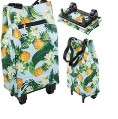 Pirkinių vežimėlis Pineapple kaina ir informacija | Pirkinių krepšiai | pigu.lt