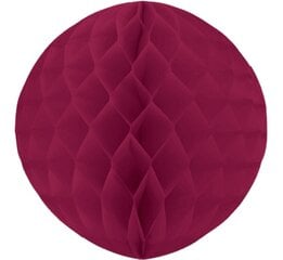 Бумажный шар 30 см, цвет: бордовый PF-KDBO30 цена и информация | Праздничные декорации | pigu.lt