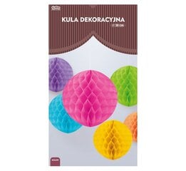 Бумажный шар 30 см, цвет: бордовый PF-KDBO30 цена и информация | Праздничные декорации | pigu.lt