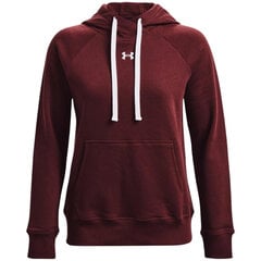 Under Armour Rival Fleece HB Hoodie moteriškas džemperis 1356317 690, bordo spalvos kaina ir informacija | Džemperiai moterims | pigu.lt