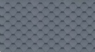 Bituminių čerpių rinkinys Hexagonal Rock H516GREY, pilkos spalvos цена и информация | Кровельные покрытия | pigu.lt