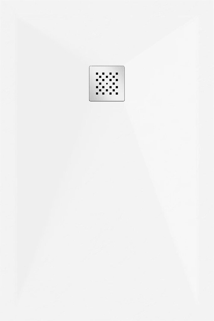Stačiakampis dušo padėklas Mexen Stone+ su sifonu, White, 90x70,80 cm kaina ir informacija | Dušo padėklai | pigu.lt