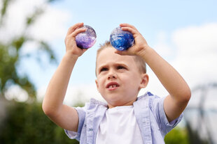 Набор сенсорных радужных блестящих мячиков, 7 шт цена и информация | Развивающие игрушки | pigu.lt