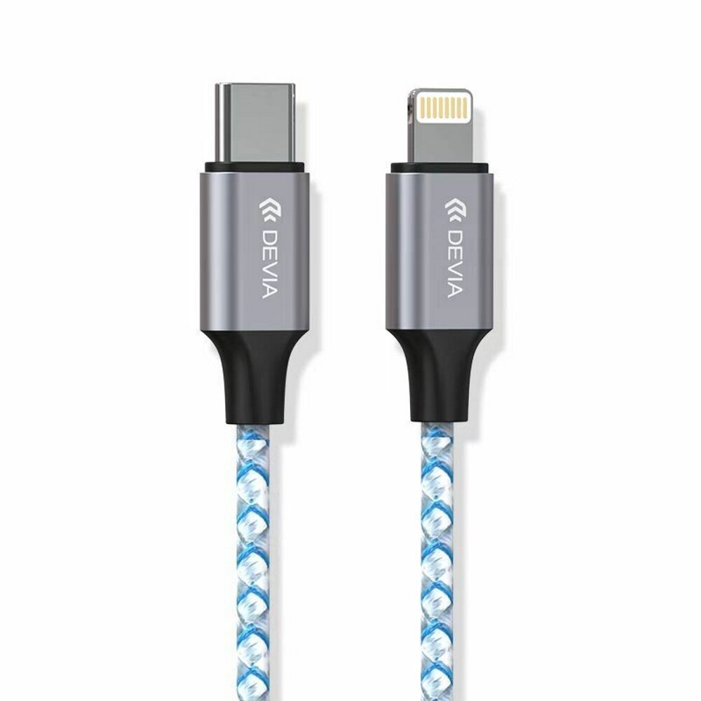 Devia kabelis Vogue PD USB-C - Lightning 1,0 m 20W 3A kaina ir informacija | Kabeliai ir laidai | pigu.lt