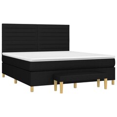 Кровать, 180х200 см, черный цена и информация | Кровати | pigu.lt