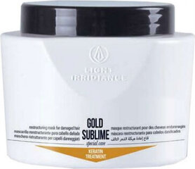 Plaukų kaukė su keratinu Light Irridiance Gold Sublime Keratin Treatment Mask, 500ml kaina ir informacija | Priemonės plaukų stiprinimui | pigu.lt