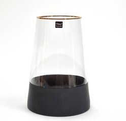 Vaza stiklinė, 20x14 cm kaina ir informacija | Vazos | pigu.lt