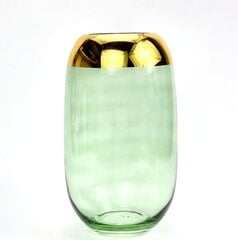 Vaza stiklinė, 28x16 cm kaina ir informacija | Vazos | pigu.lt