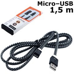 Krovimo laidas, Micro–USB, 1,5 m цена и информация | Кабели для телефонов | pigu.lt