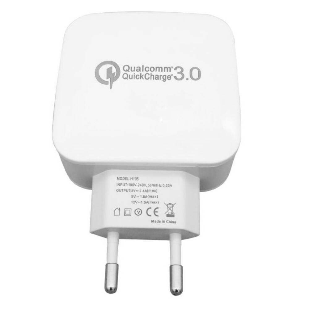 QuickCharge 3xUSB, 2.4A kaina ir informacija | Krovikliai telefonams | pigu.lt