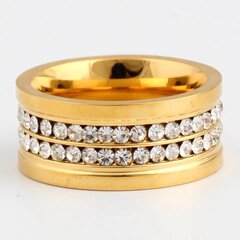 Золотое кольцо с бриллиантами Fashion с покрытием 18к цена и информация | Мужские украшения | pigu.lt
