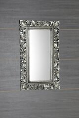 Зеркало для ванной, деревянная рама, ручная резьба, 40х70 см, SAMBLUNG серебро цена и информация | Зеркала в ванную | pigu.lt