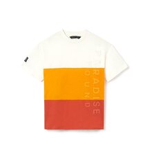 Детская футболка Mayoral, белый/оранжевый, 6075*15, 8445445723114 цена и информация | Рубашка для мальчиков | pigu.lt