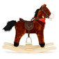 Supamas arkliukas Ecotoys, rudas kaina ir informacija | Žaislai kūdikiams | pigu.lt