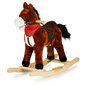 Supamas arkliukas Ecotoys, rudas kaina ir informacija | Žaislai kūdikiams | pigu.lt