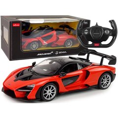 Nuotoliniu būdu valdomas automobilis Auto R/C McLaren Senna Rastar 1:14, raudonas цена и информация | Игрушки для мальчиков | pigu.lt