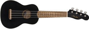 Укулеле сопрано Fender Venice BLK WN цена и информация | Гитары | pigu.lt