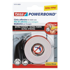 Клейкая лента TESA Powerbond Ultra Strong (19 мм x 1.5 м) цена и информация | Механические инструменты | pigu.lt