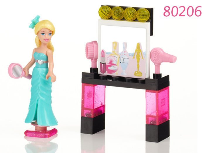 Lėlės Barbie figūrėlė Mega Blocks kaina ir informacija | Žaislai mergaitėms | pigu.lt