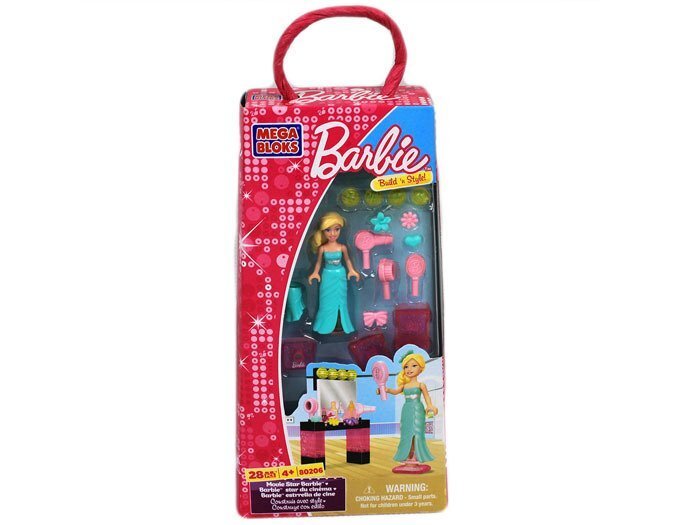 Lėlės Barbie figūrėlė Mega Blocks kaina ir informacija | Žaislai mergaitėms | pigu.lt