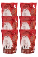 Silikogelinis KITTY CLEAN kačių kraikas, 6l x 6 kaina ir informacija | Kraikas katėms | pigu.lt