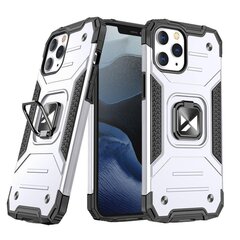 Wozinsky Ring Armor skirtas iPhone 14 Pro Max, sidabrinė kaina ir informacija | Telefono dėklai | pigu.lt