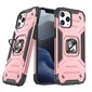 Wozinsky Ring Armor skirtas iPhone 14 Pro Max, rožinė kaina ir informacija | Telefono dėklai | pigu.lt