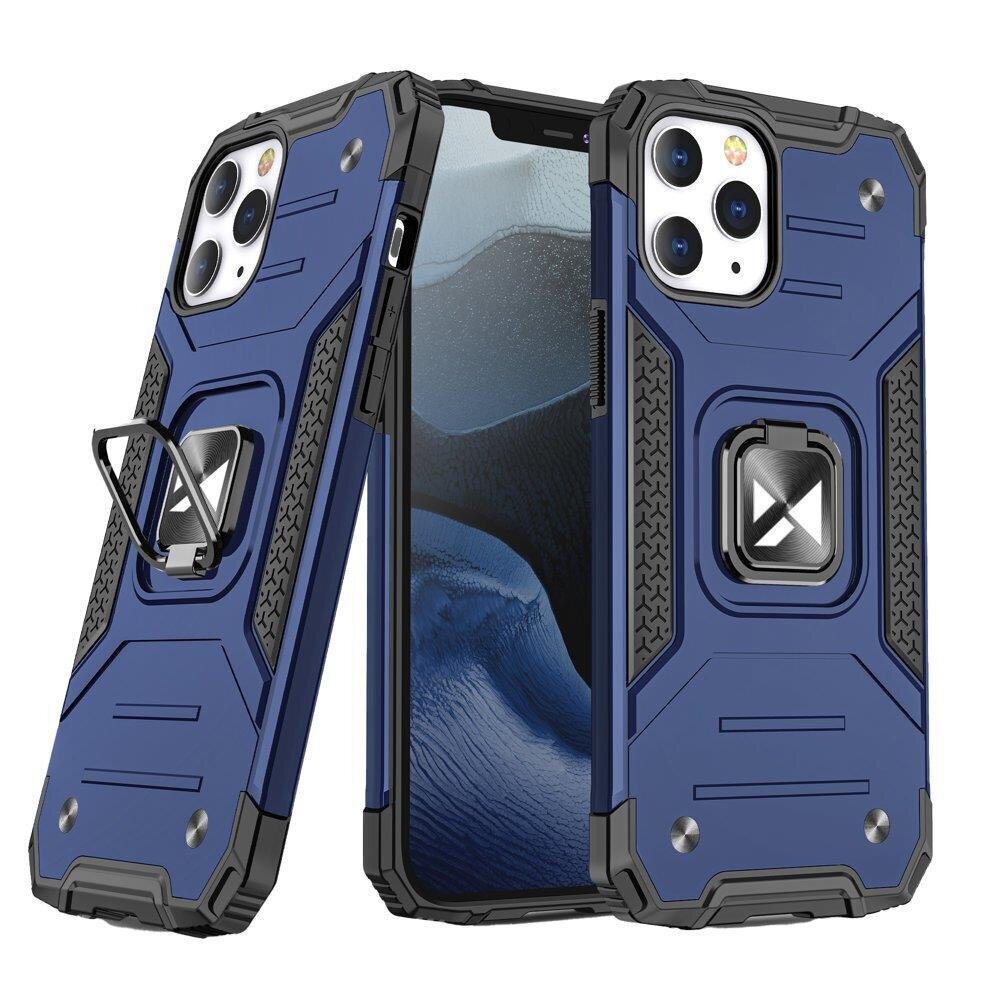 Wozinsky Ring Armor skirtas iPhone 14 Pro, mėlyna цена и информация | Telefono dėklai | pigu.lt