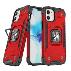 Wozinsky Ring Armor skirtas iPhone 14 Plus, raudona kaina ir informacija | Telefono dėklai | pigu.lt