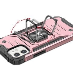 Wozinsky Ring Armor skirtas iPhone 14, rožinė kaina ir informacija | Telefono dėklai | pigu.lt