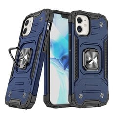 Wozinsky Ring Armor skirtas iPhone 14, mėlyna kaina ir informacija | Telefono dėklai | pigu.lt