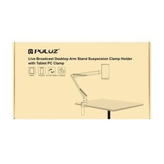 Puluz desk stand with phone|tablet holder (black) цена и информация | Держатели для телефонов | pigu.lt