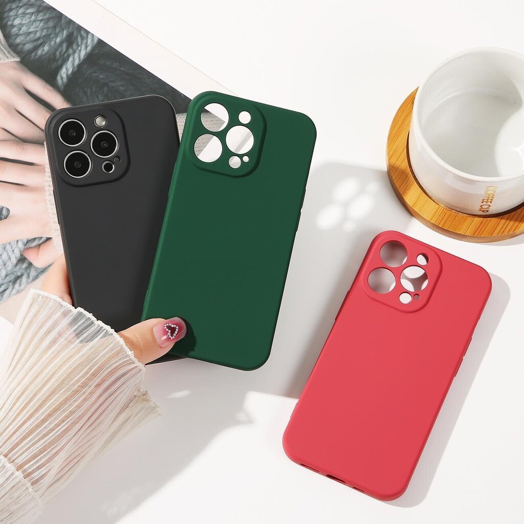 Silicone skirtas Xiaomi Redmi Note 11 / Note 11S, žalia kaina ir informacija | Telefono dėklai | pigu.lt