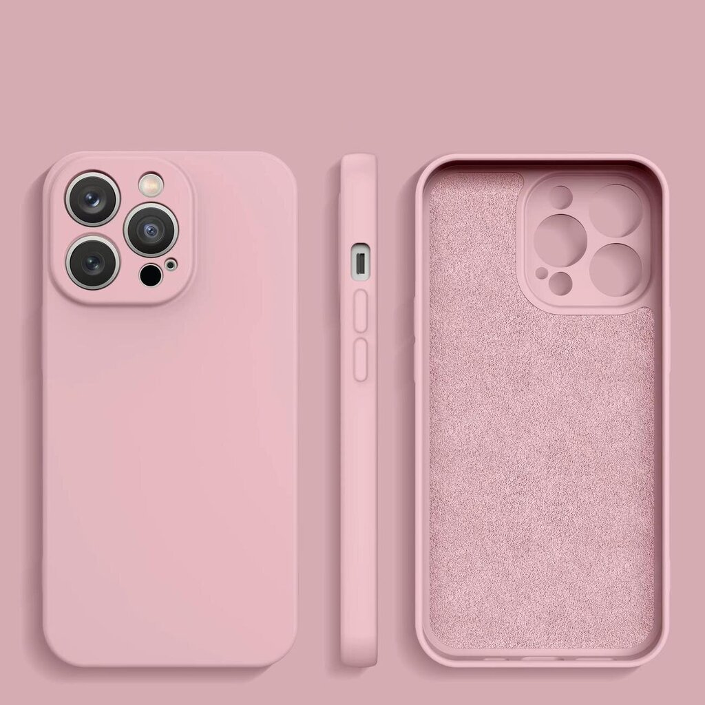 Silicone skirtas Xiaomi Redmi Note 11 Pro 5G / 11 Pro / 11E Pro, rožinė kaina ir informacija | Telefono dėklai | pigu.lt