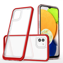 Clear 3in1 для Samsung Galaxy A03, красный цвет цена и информация | Чехлы для телефонов | pigu.lt