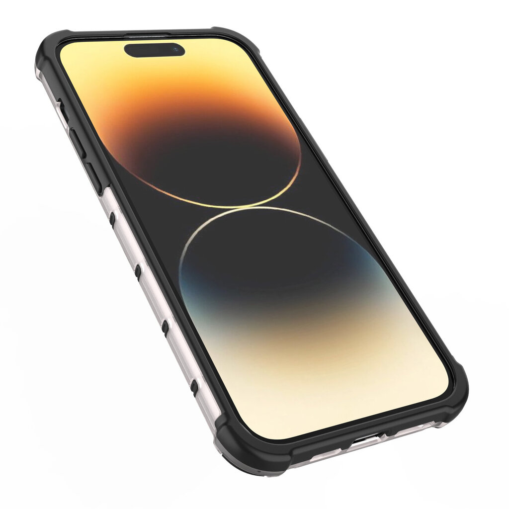 Hurtel Honeycomb skirtas iPhone 14 Pro Max, juoda kaina ir informacija | Telefono dėklai | pigu.lt