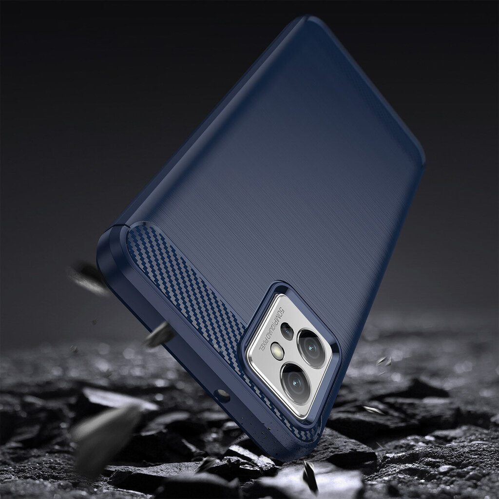 Carbon Case skirtas Motorola Moto G32, juoda kaina ir informacija | Telefono dėklai | pigu.lt