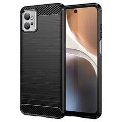 Carbon Case skirtas Motorola Moto G32, juoda kaina ir informacija | Telefono dėklai | pigu.lt
