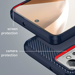 Carbon Case skirtas Xiaomi Poco F4 5G, juoda kaina ir informacija | Telefono dėklai | pigu.lt