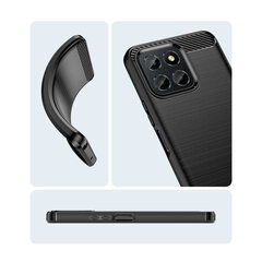 Carbon Case skirtas Honor X8, juoda kaina ir informacija | Telefono dėklai | pigu.lt