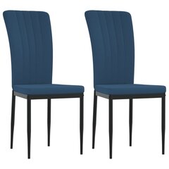 Valgomojo kėdės vidaXL, 2vnt., mėlynos kaina ir informacija | Virtuvės ir valgomojo kėdės | pigu.lt