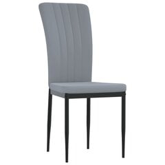 Valgomojo kėdės vidaXL, 2vnt., šviesiai pilkos kaina ir informacija | Virtuvės ir valgomojo kėdės | pigu.lt