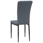 Valgomojo kėdės vidaXL, 2vnt., tamsiai pilkos kaina ir informacija | Virtuvės ir valgomojo kėdės | pigu.lt
