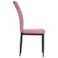 Valgomojo kėdės vidaXL, Aksomas, 2vnt., rožinė spalva kaina ir informacija | Virtuvės ir valgomojo kėdės | pigu.lt