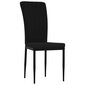Valgomojo kėdės vidaXL, Aksomas, 2vnt., juoda цена и информация | Virtuvės ir valgomojo kėdės | pigu.lt