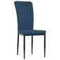 Valgomojo kėdės vidaXL, 4vnt., mėlynos kaina ir informacija | Virtuvės ir valgomojo kėdės | pigu.lt