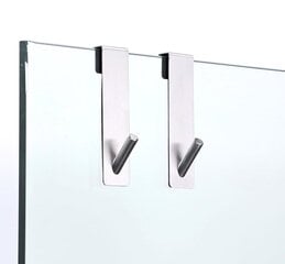 Металлические подвесные крючки на двери Т27-2, 2 шт. цена и информация | Аксессуары для ванной комнаты | pigu.lt